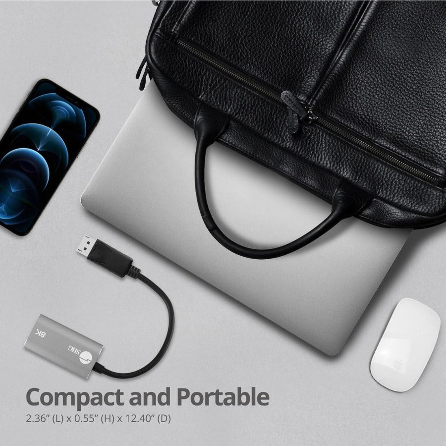 SIIG DisplayPort 1.4 to HDMI Adapter - 8K 60Hz Male to Female CB-DP2611-S1