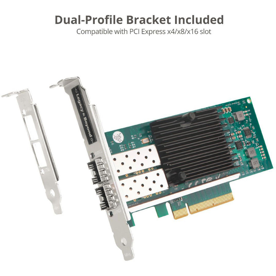 SIIG Dual Port 10G SFP+ Ethernet Network PCI Express LB-GE0511-S1