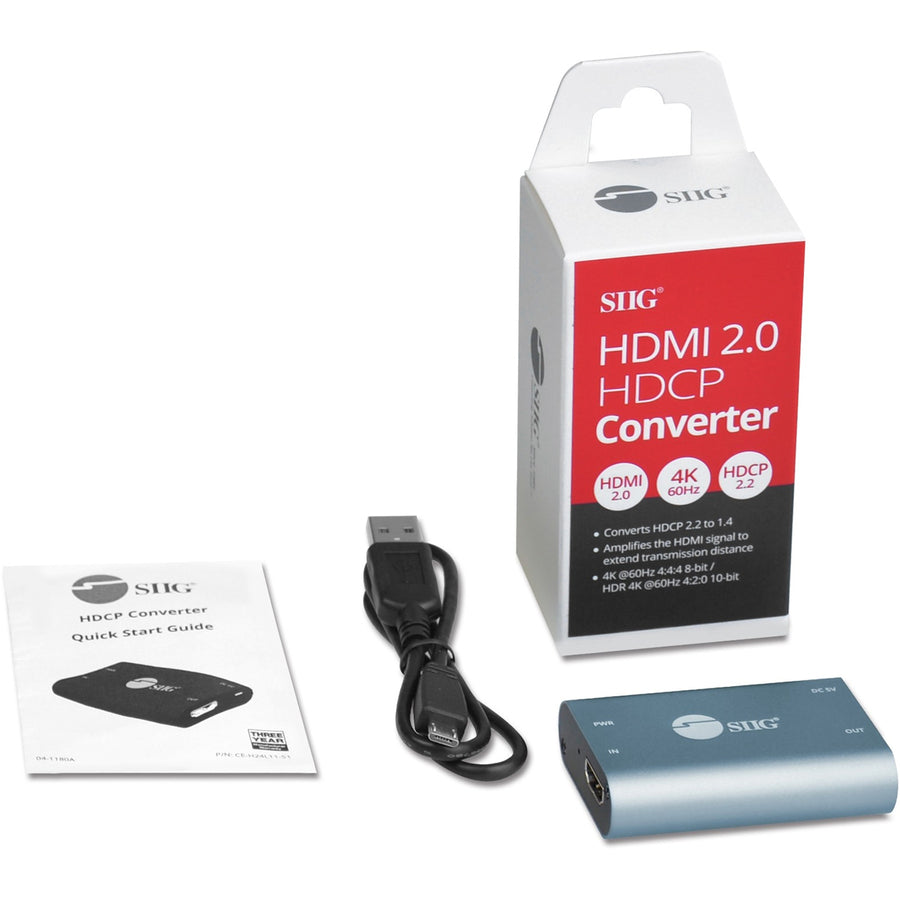 SIIG HDMI 2.0 4K HDCP Converter CE-H24L11-S1