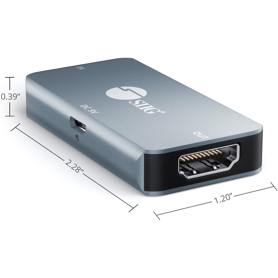 SIIG HDMI 2.0 4K HDR Repeater CE-H24K11-S1