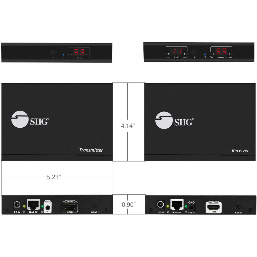 SIIG HDMI 2.0 4K60Hz Over IP Extender / Matrix with IR - Kit CE-H25A11-S1