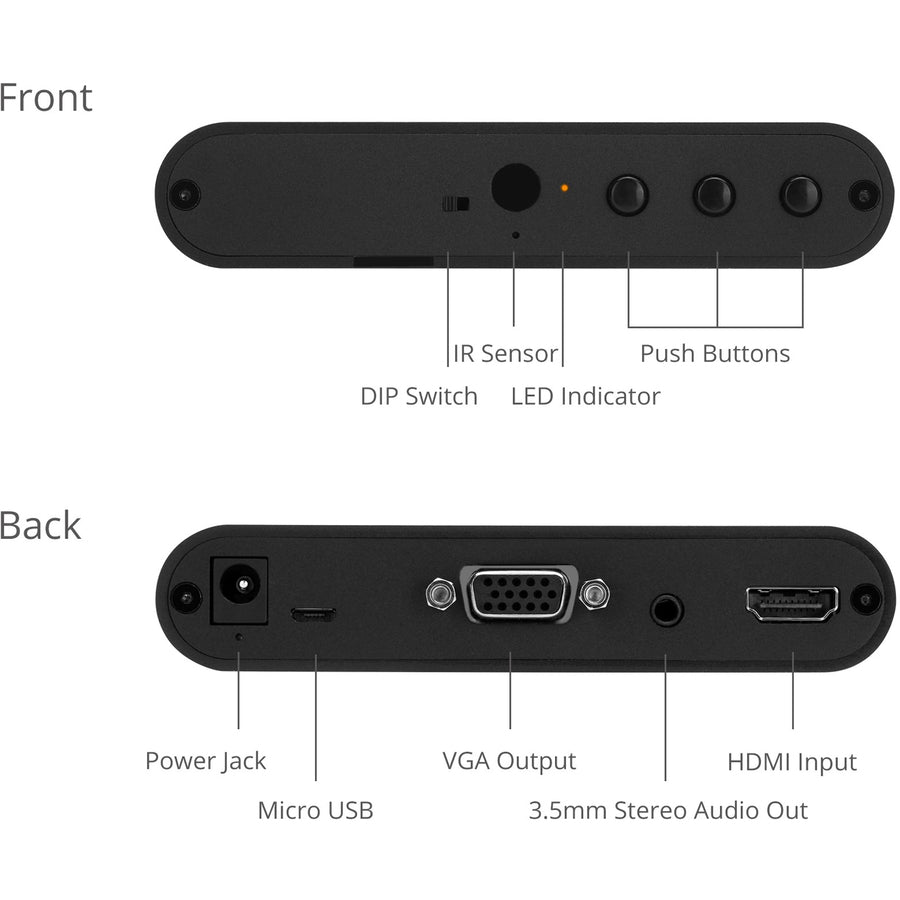 SIIG HDMI to VGA & Audio Scaler Converter CE-H24R11-S1