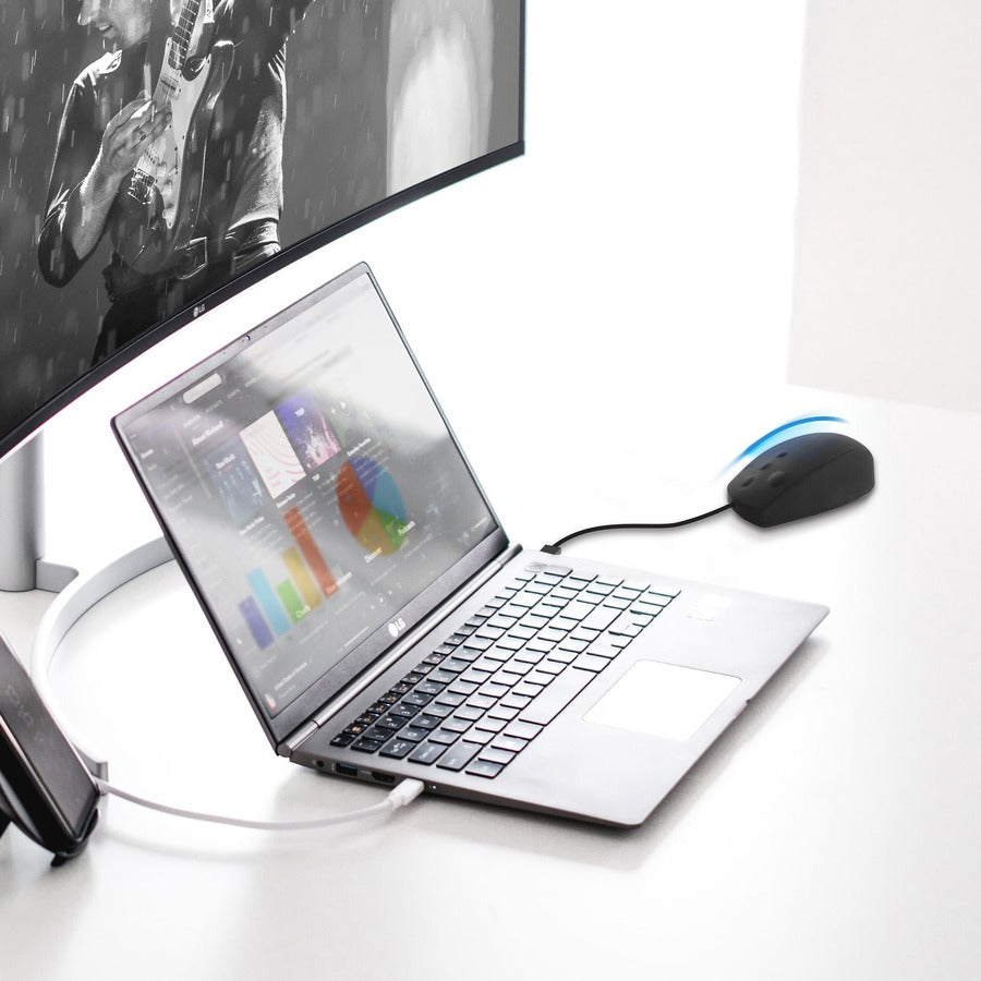 SIIG Industrial Grade Water and Dustproof USB Mouse with Button Type Scroll JK-US0S11-S1