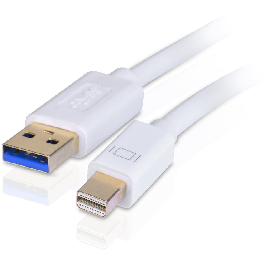 SIIG Mini-DP Video Dock with USB 3.0 LAN Hub - White JU-H30212-S1