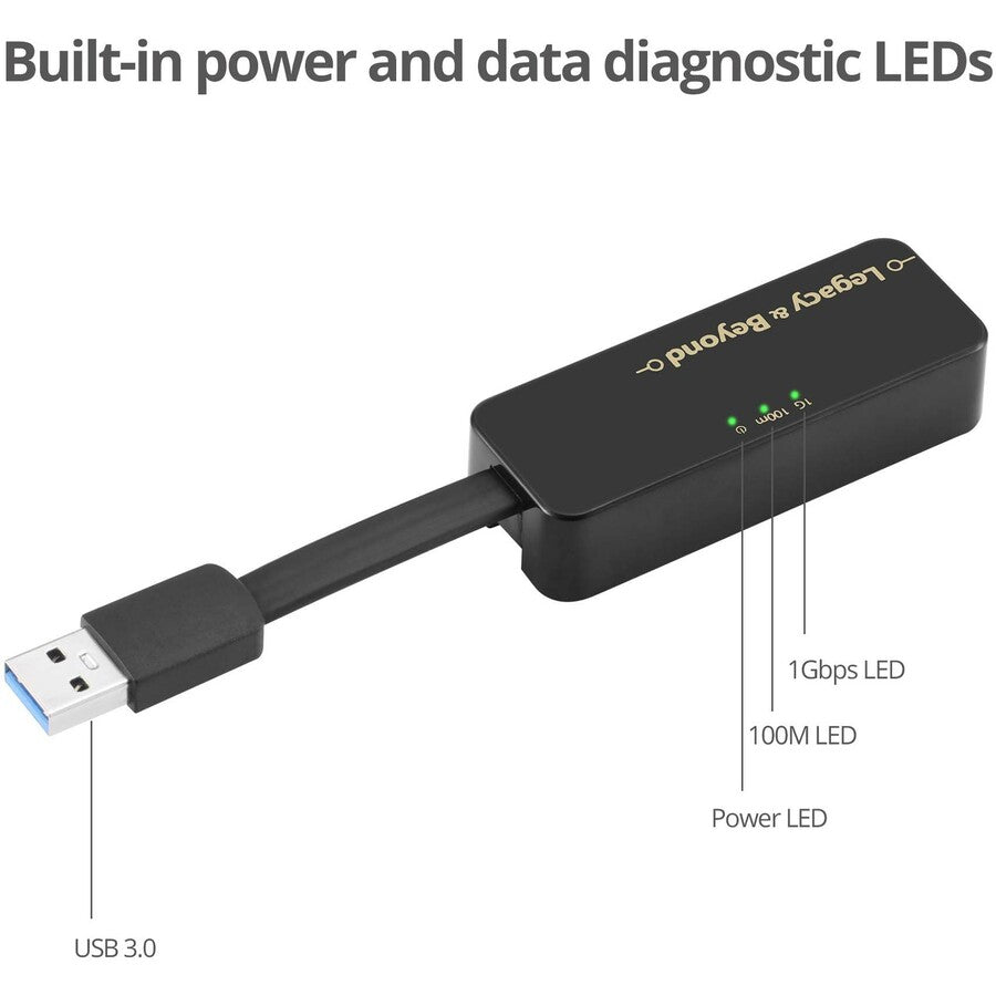 SIIG Portable USB 3.0 Gigabit Ethernet Adapter LB-US0714-S1