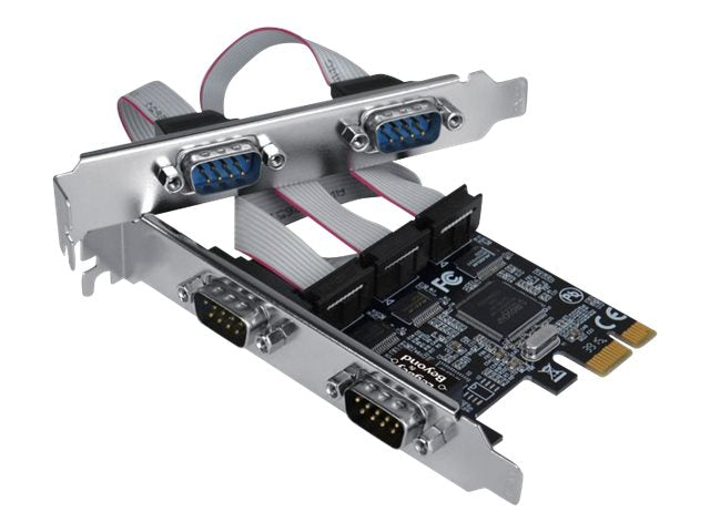 SIIG - Serial adapter - PCIe - RS-232 x 4 - black LB-S00114-S1