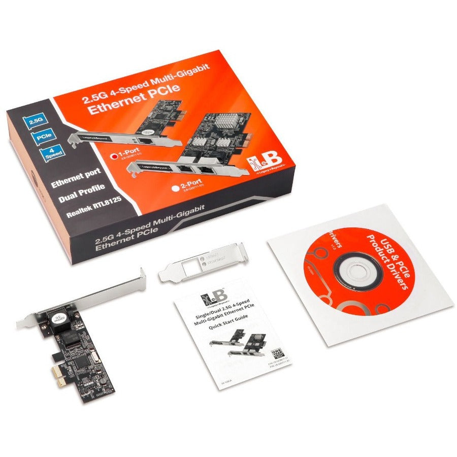 SIIG Single 2.5G 4-Speed Multi Gigabit Ethernet PCIe Card LB-GE0611-S1