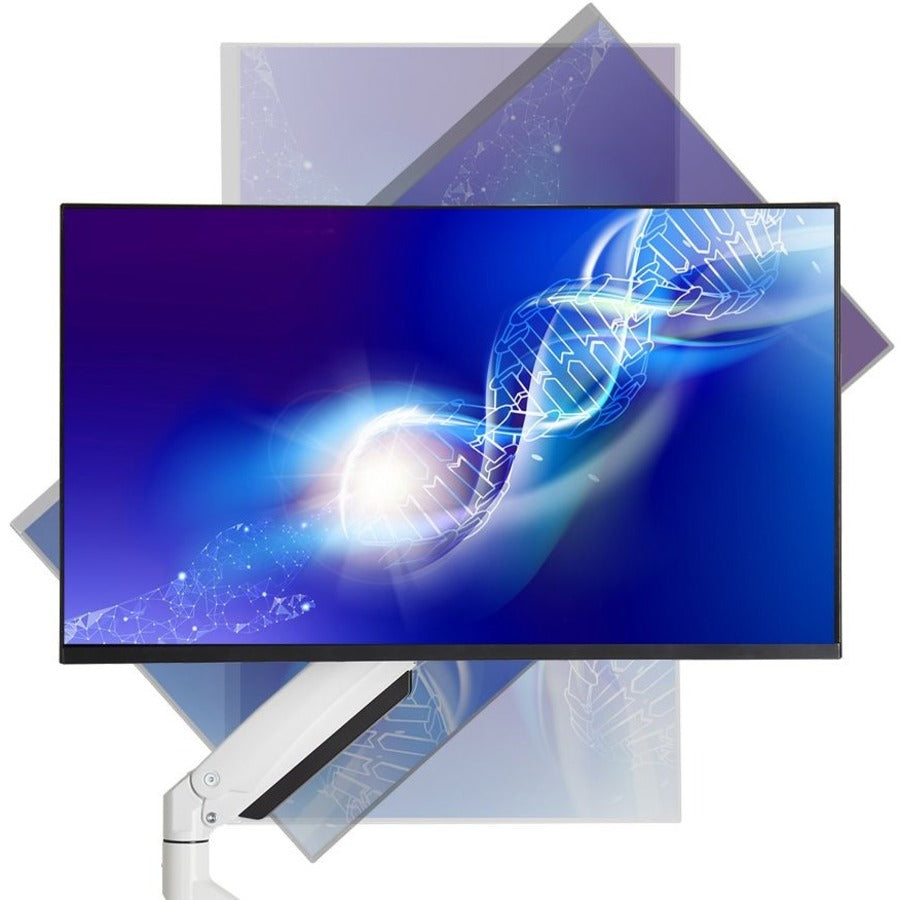 SIIG Single Monitor Aluminum Heavy Duty Desk Mount with USB and Audio Ports - 17 to 43"" CE-MT3111-S1