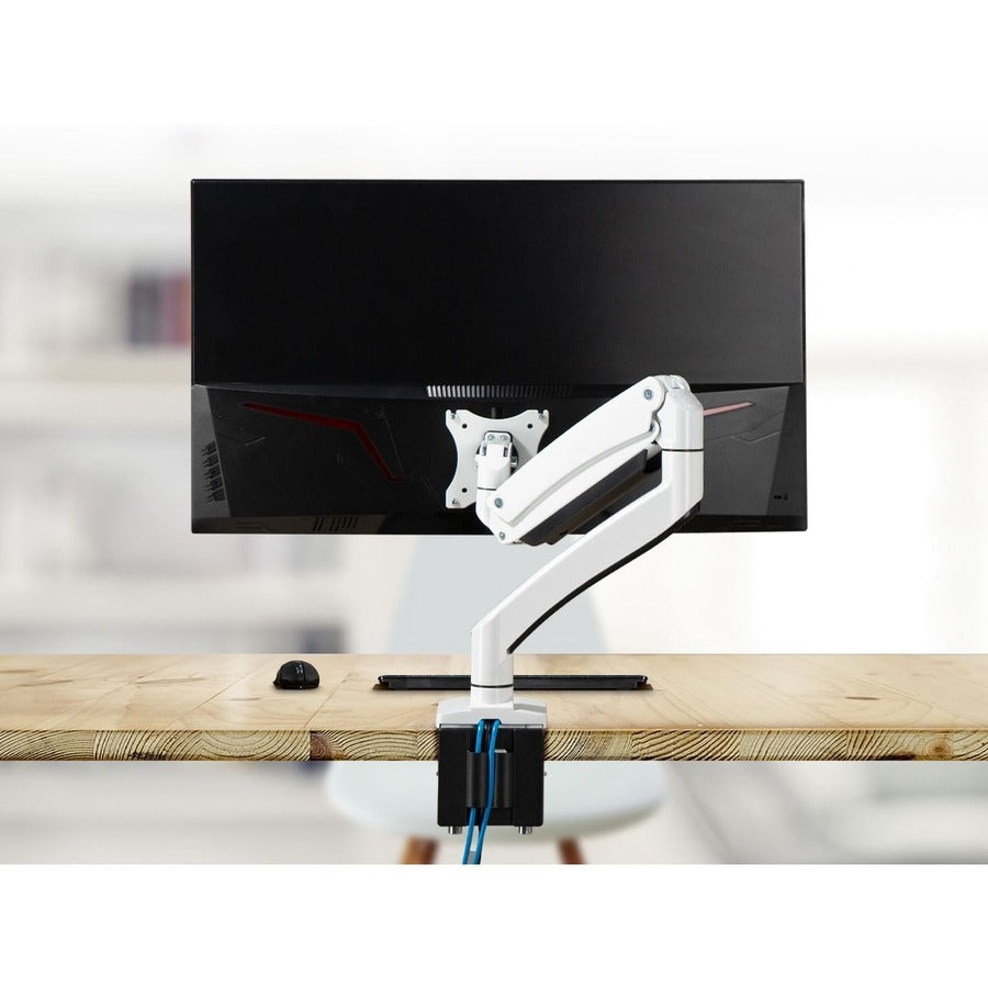 SIIG Single Monitor Aluminum Heavy Duty Desk Mount with USB and Audio Ports - 17 to 43"" CE-MT3111-S1