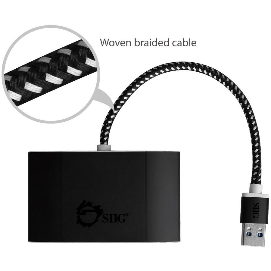 SIIG SuperSpeed USB 3.0 4-Port Powered Hub JU-H40F12-S1