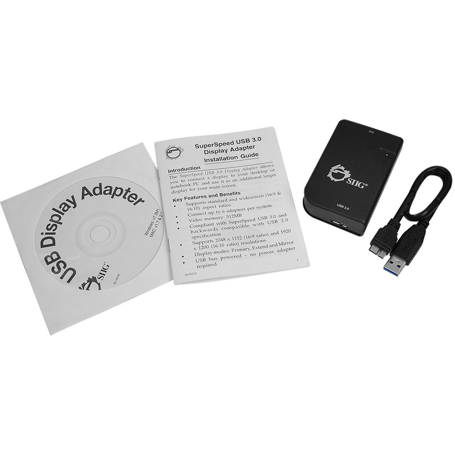 SIIG SuperSpeed USB 3.0 to DVI Adapter JU-DV0511-S2