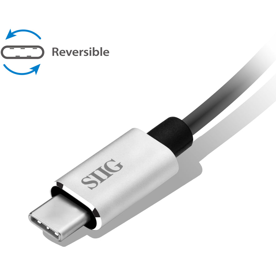 SIIG USB-C 2-in-1 Card Reader for SD & Micro SD - Silver JU-MR0F12-S1