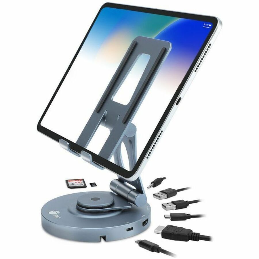 SIIG USB-C Multitask Hub Stand Holder - Tablets/Phones Stand - HDMI 4K60Hz - PD 100W -