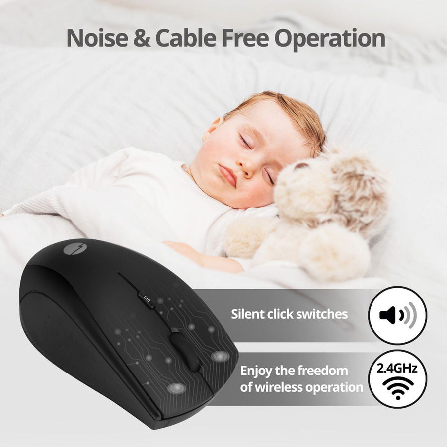 SIIG USB-C Wireless 2.4G 3-Button Mouse JK-WR0U11-S1