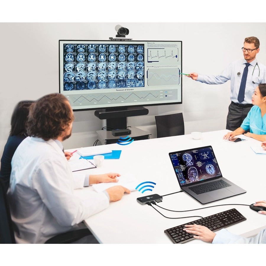 SIIG Wireless USB-C Video Hub Extender 1080p - 32Ft CE-H26P11-S1