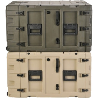 SKB 3RR-9U24-25B 9U 24-inch Deep RR Series Shock Rack