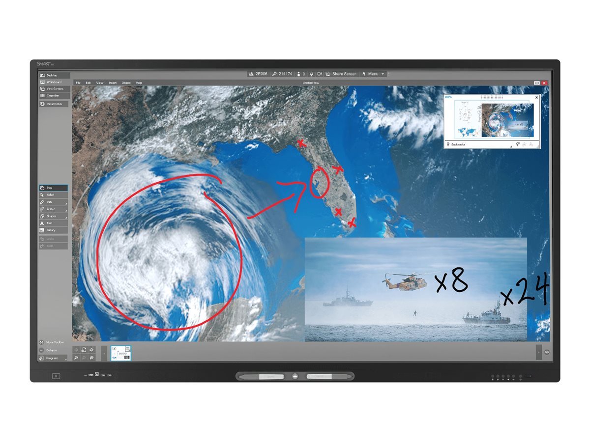 SMART Board M486-V5-P - 86 Diagonal Class M Pro high secure Series LED-backlit LCD display - interactive - with touchscreen (multi