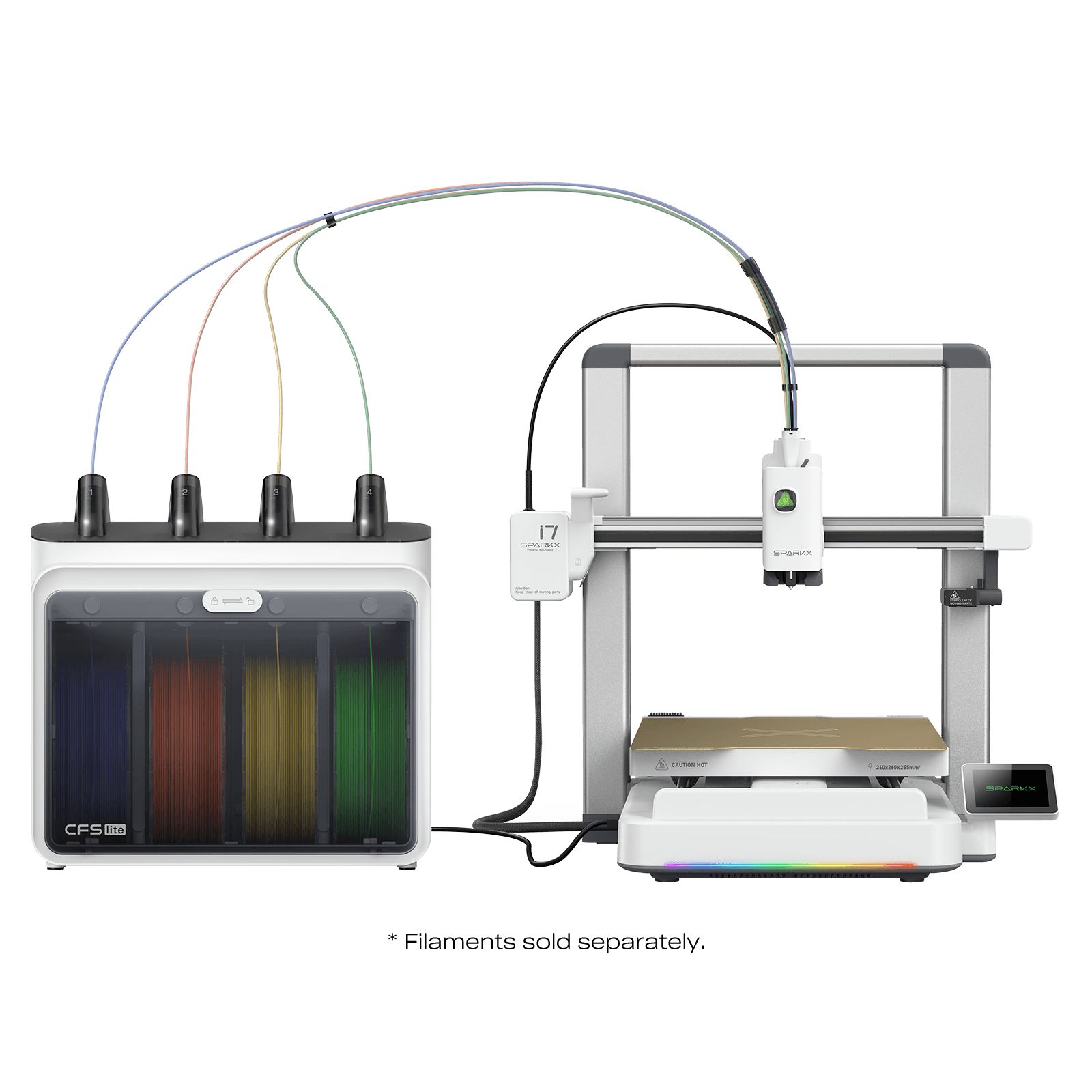SPARKX i7 3D Printer with AI Photo-to-3D Conversion and Quiet Design