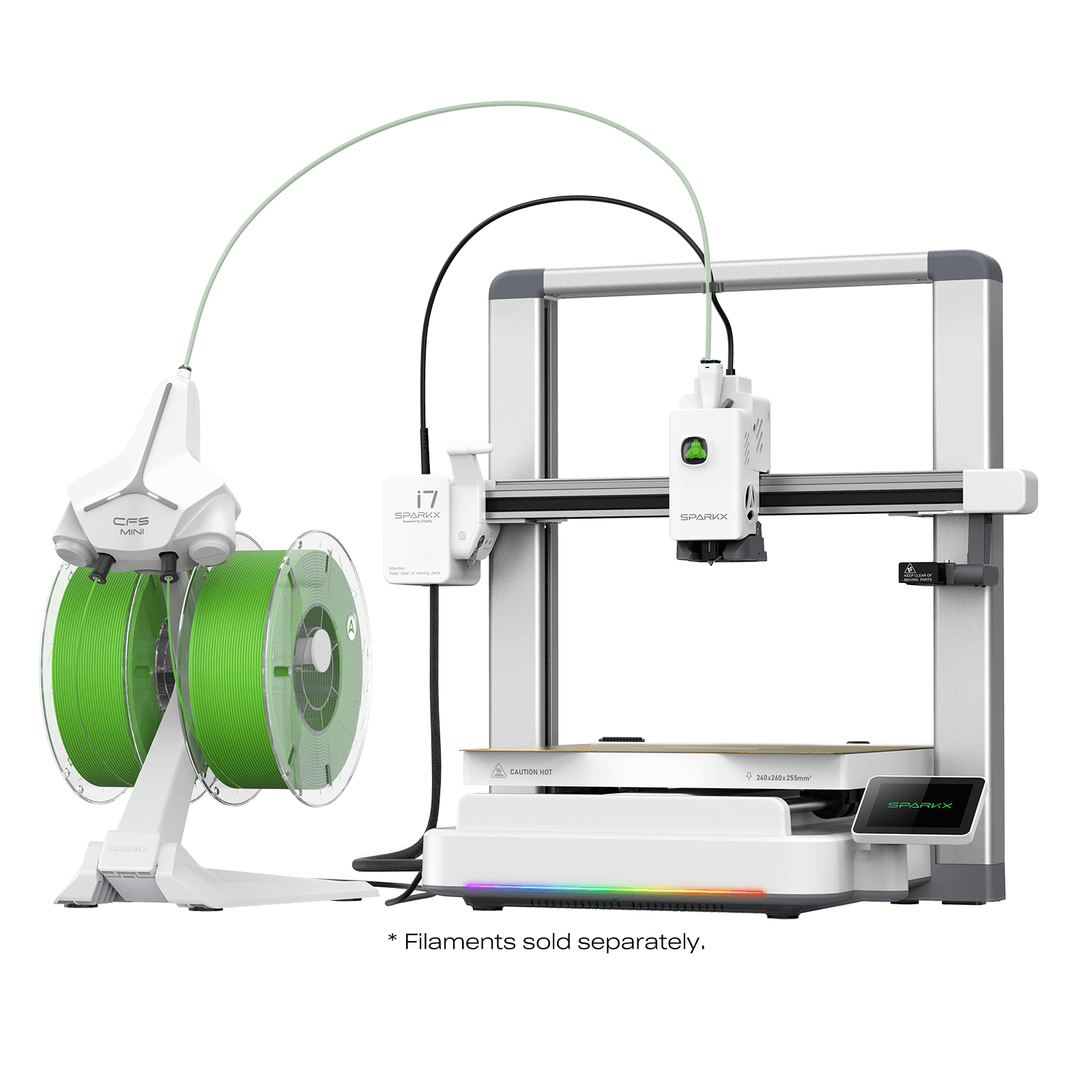 SPARKX i7 3D Printer with AI Photo-to-3D Conversion and Quiet Design