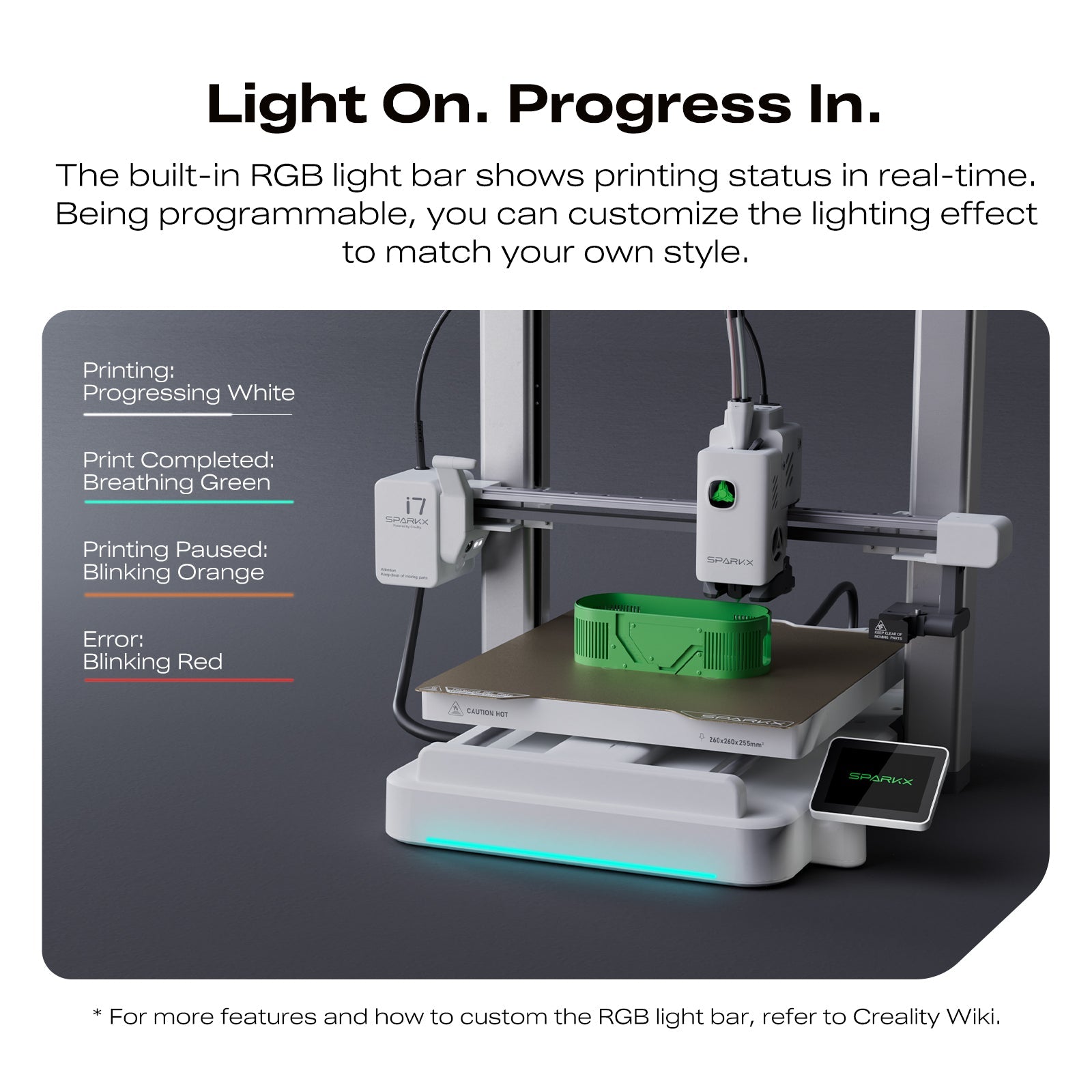 SPARKX i7 3D Printer with AI Photo-to-3D Conversion and Quiet Design