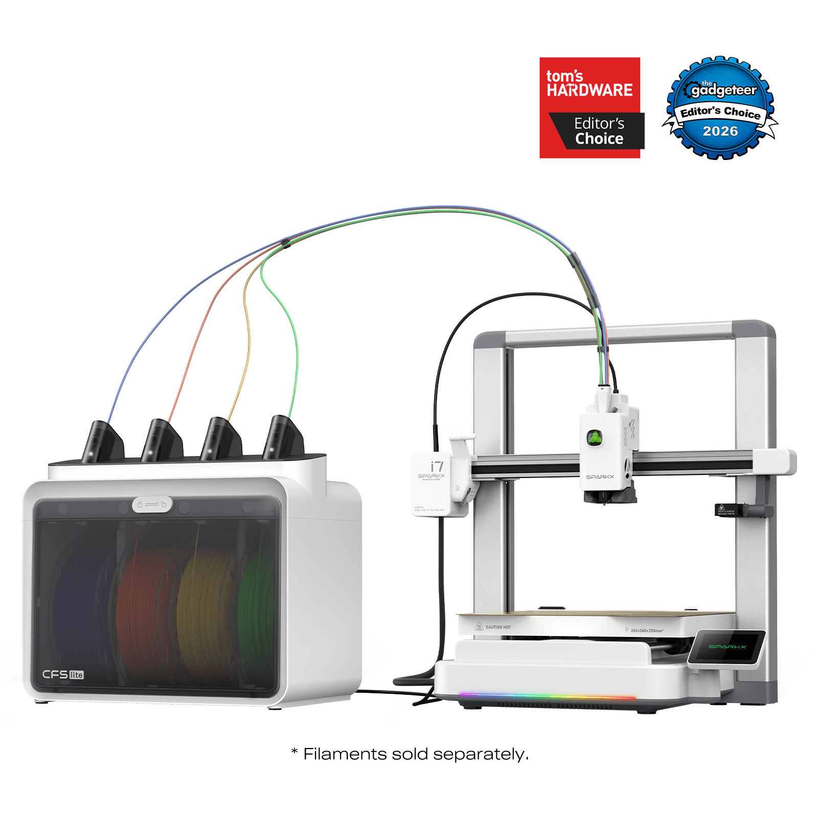 SPARKX i7 3D Printer with AI Photo-to-3D Conversion and Quiet Design