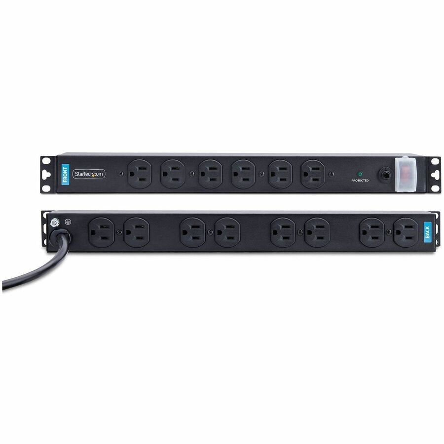 STARTECH 14-Outlet 1U Rackmount PDU Power Strip for IT Pros