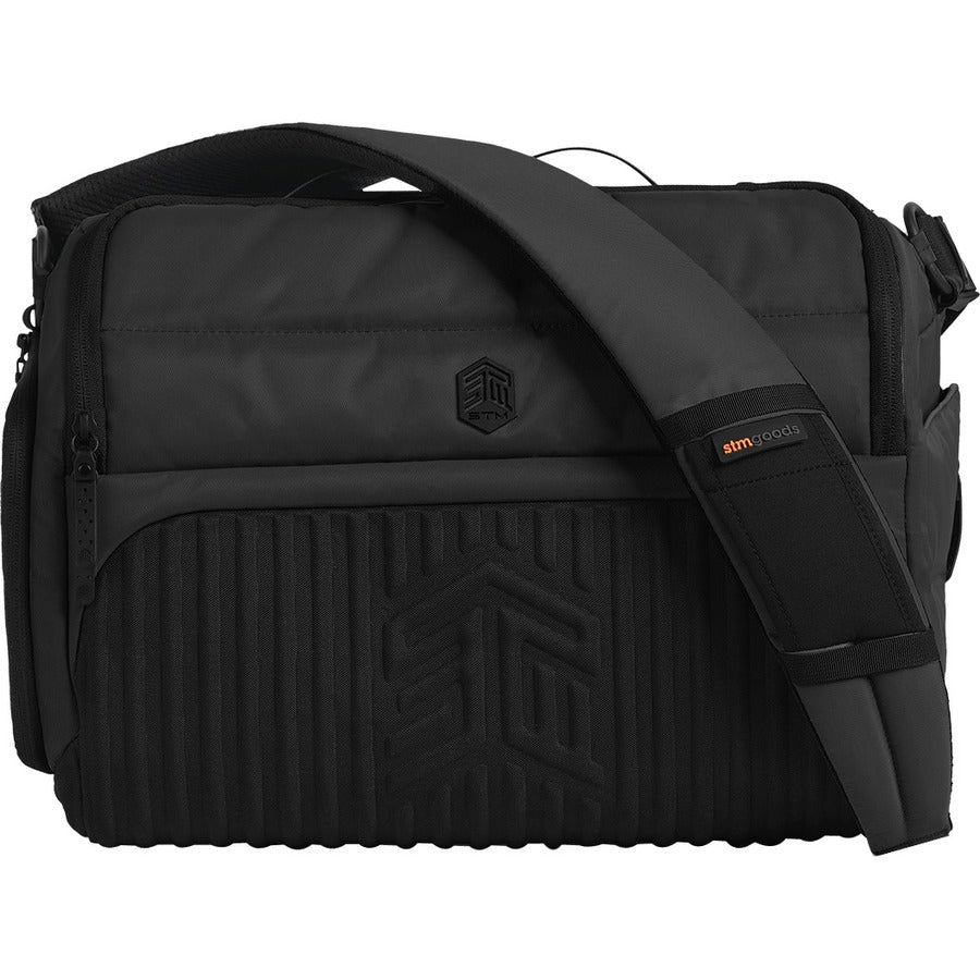 STM Goods Dux Carrying Case Rugged (Messenger) for 15 to 16" MacBook - Black" STM-112-377P-01