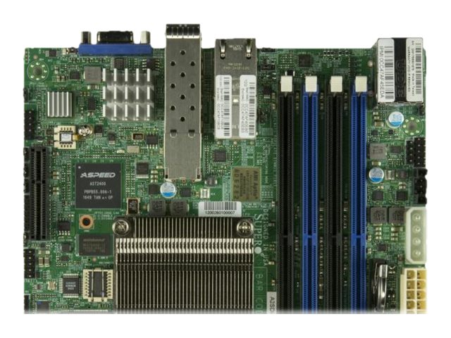 SUPERMICRO A2SDi-H-TP4F - Motherboard - mini ITX - Intel Atom C3958 - USB 3.0 - 4 x 10 Gigabit LAN - onboard graphics MBD-A2SDI-H-TP4F-O