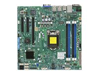 SUPERMICRO X10SLM-F - Motherboard - micro ATX - LGA1150 Socket - C224 Chipset - USB 3.0 - 2 x Gigabit LAN - onboard graphics MBD-X10SLM-F-B