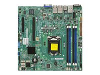 SUPERMICRO X10SLM+-LN4F - Motherboard - micro ATX - LGA1150 Socket - C224 Chipset - USB 3.0 - 4 x Gigabit LAN - onboard graphics MBD-X10SLM+-LN4F-B