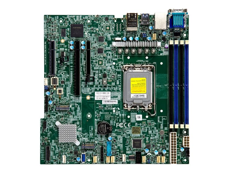 SUPERMICRO X13SCH-F - Motherboard - micro ATX - Intel Xeon E-2400 - LGA1700 Socket - C266 Chipset - USB 3.2 Gen 1 - 2 x Gigabit MBD-X13SCH-F-O