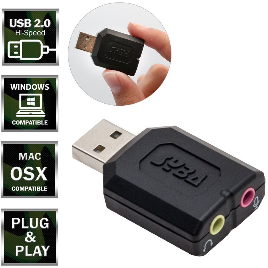 SYBA Multimedia USB Stereo Audio Adapter SD-CM-UAUD