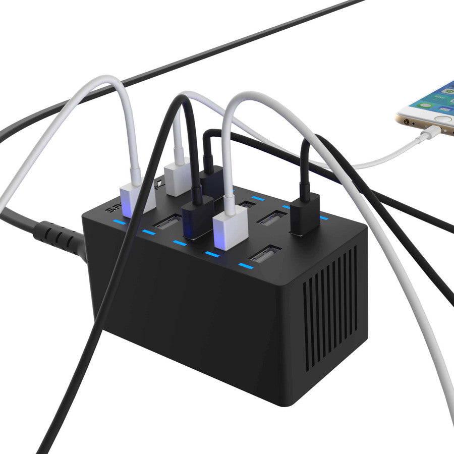 Sabrent 60 Watt (12 Amp) 10-Port Desktop Usb Rapid Charger Ax-Tpcs-Pk40
