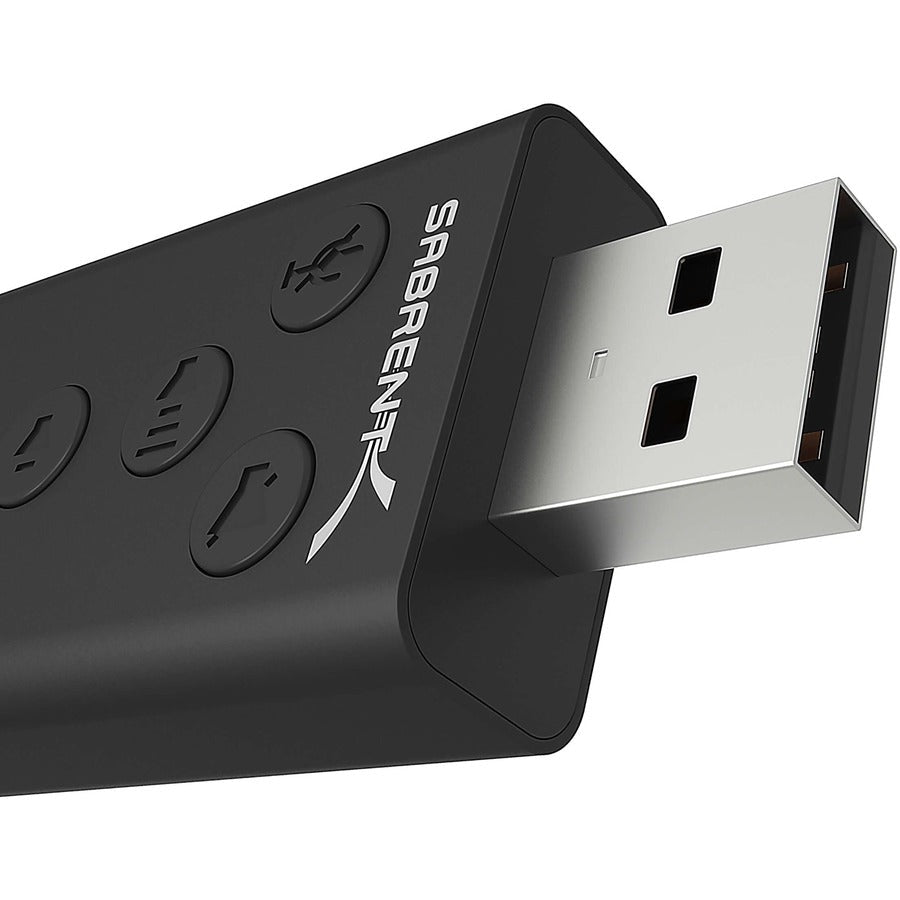 Sabrent Aluminum Usb External 3D Stereo Sound Adapter For Windows And Mac