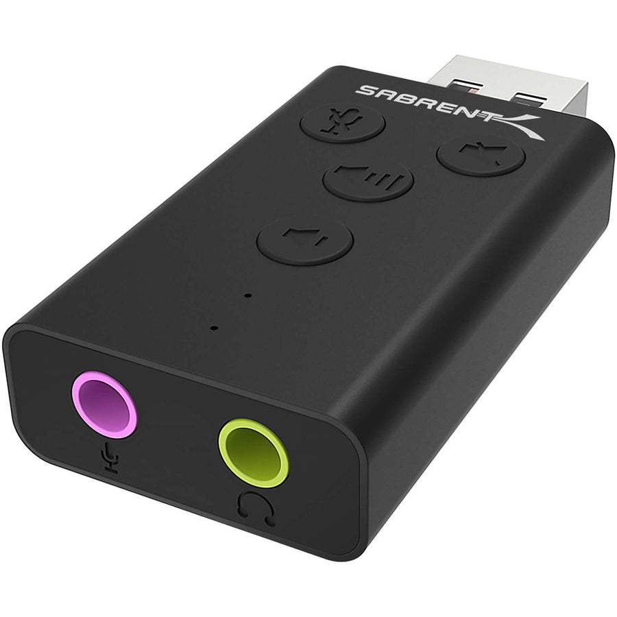 Sabrent Aluminum Usb External 3D Stereo Sound Adapter For Windows And Mac