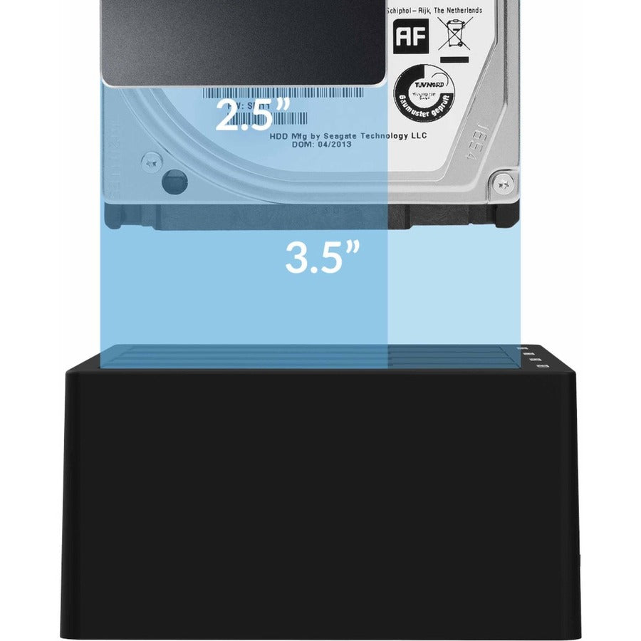 Sabrent DS-U3B4 Drive Dock SATA - USB 3.0 Host Interface External - Black