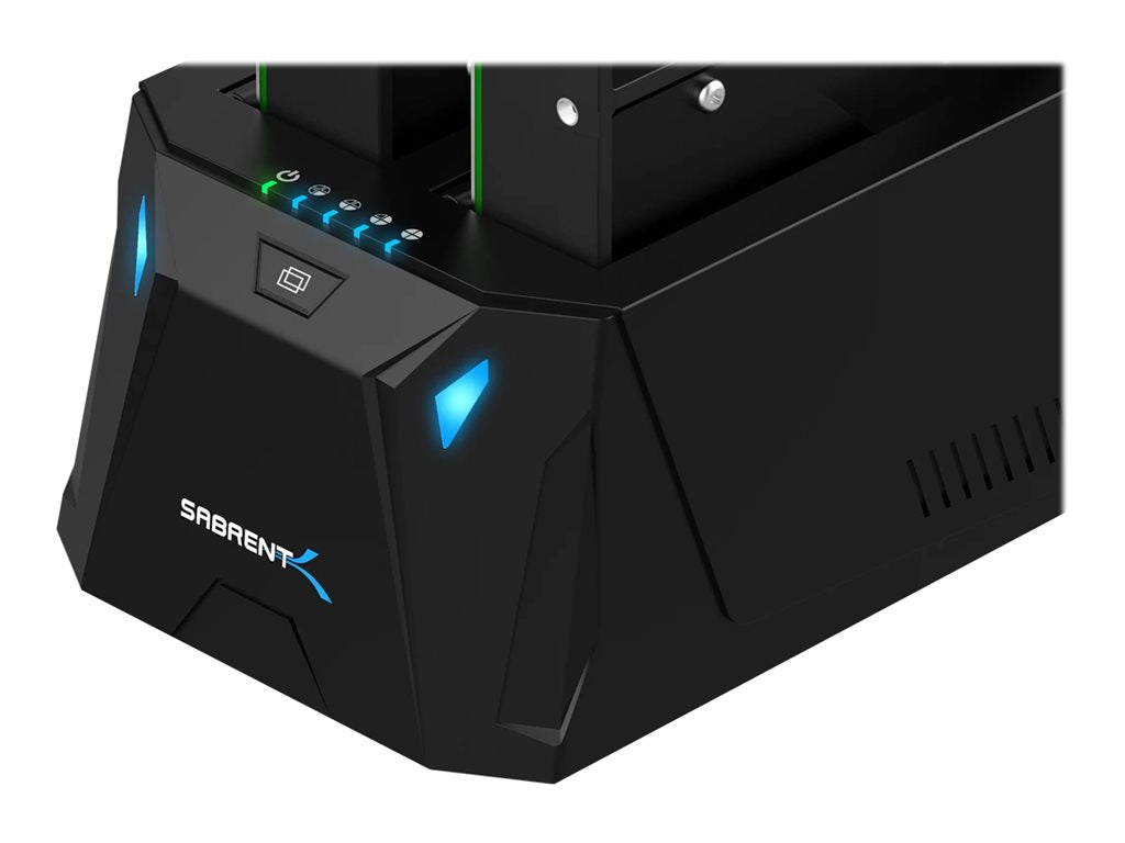 Sabrent EC-CH2B - HDD docking station - bays: 2 - 2.5 / 3.5" shared - SATA - USB 3.0"