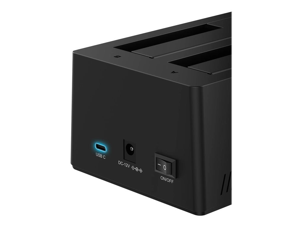 Sabrent EC-CH2B - HDD docking station - bays: 2 - 2.5 / 3.5" shared - SATA - USB 3.0"