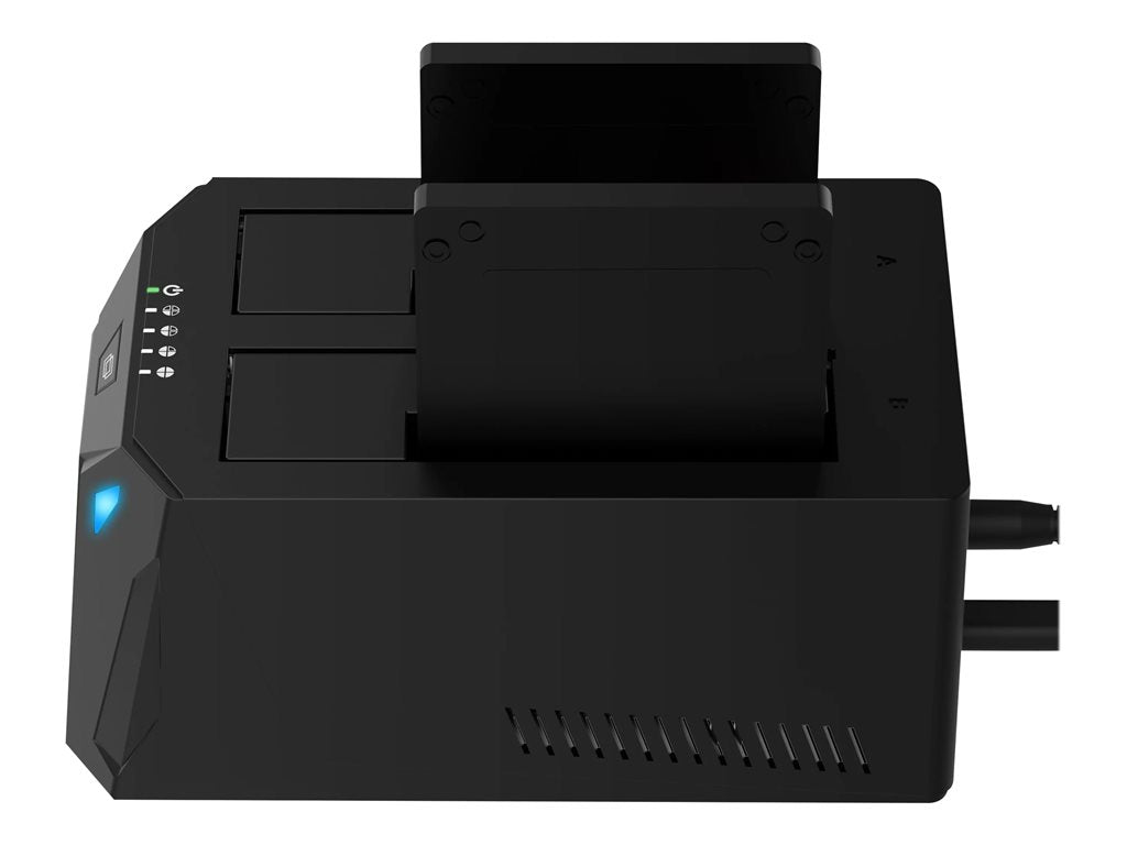 Sabrent EC-CH2B - HDD docking station - bays: 2 - 2.5 / 3.5" shared - SATA - USB 3.0"