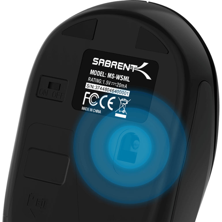 Sabrent Ergonomic 2.4GHz Wireless Rechargeable Mouse with 4D Function MS-WRCH-PK50