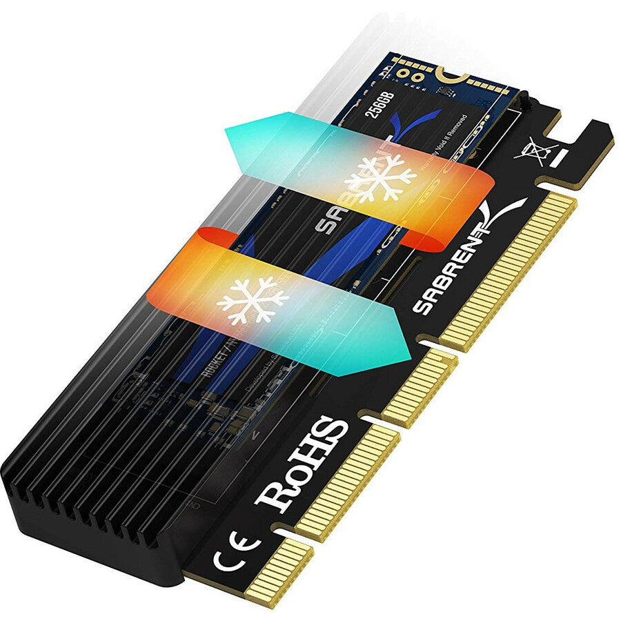 Sabrent Nvme M.2 Ssd To Pcie X16/X8/X4 Card With Aluminum Heat Sink (Ec-Pcie)