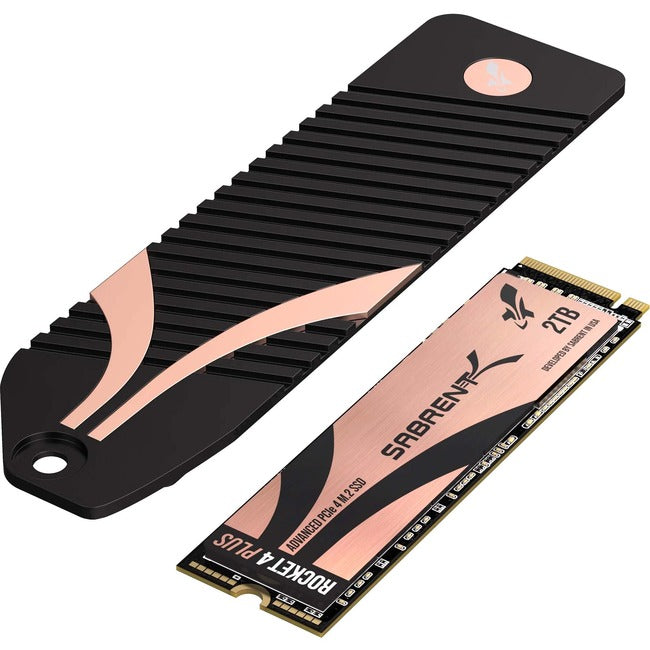 Sabrent M.2 NVMe Heatsink and Rocket 4 Plus SSD - Thumbnail 2