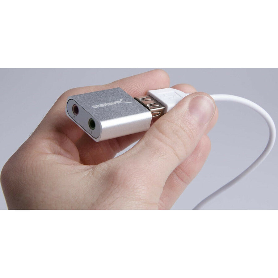 Sabrent Usb Aluminum External Stereo Sound Adapter | Silver