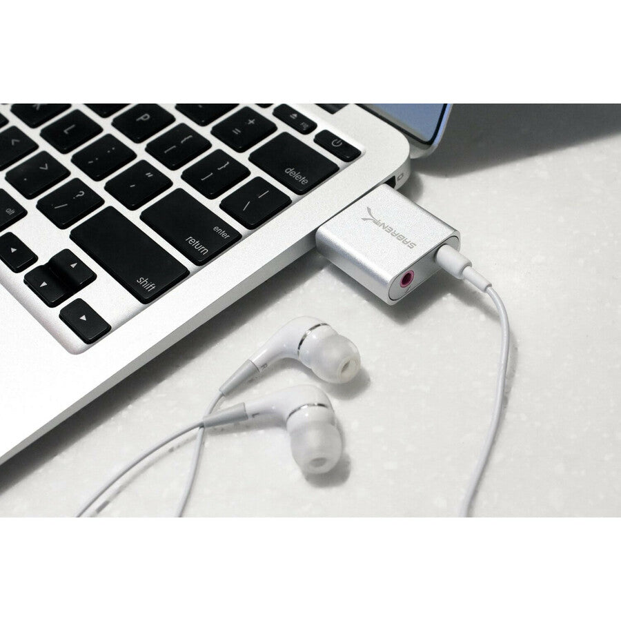 Sabrent Usb Aluminum External Stereo Sound Adapter | Silver