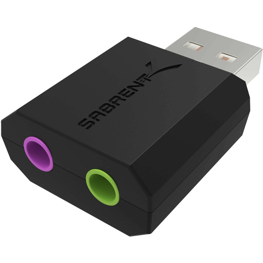 Sabrent Usb External Stereo 3D Sound Adapter | Black