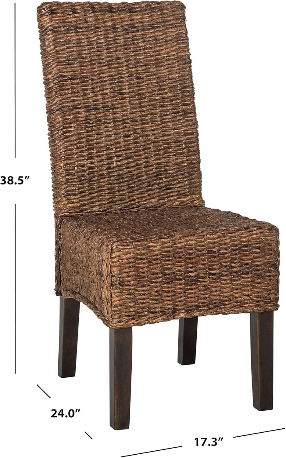 Safavieh Avita Natural Wicker 18 Inch Dining Chair