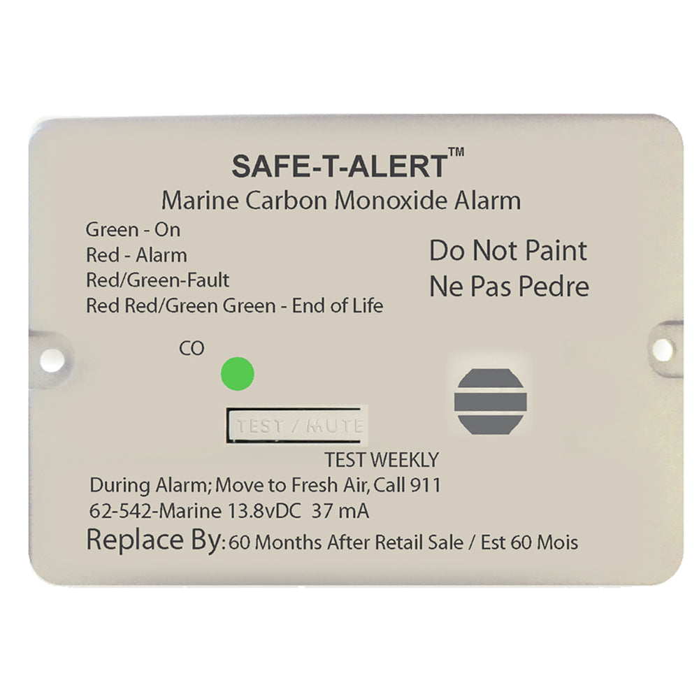Safe-T-Alert 62 Series Carbon Monoxide Alarm w/Relay - 12V - 62-542-Marine-RLY-NC - Flush