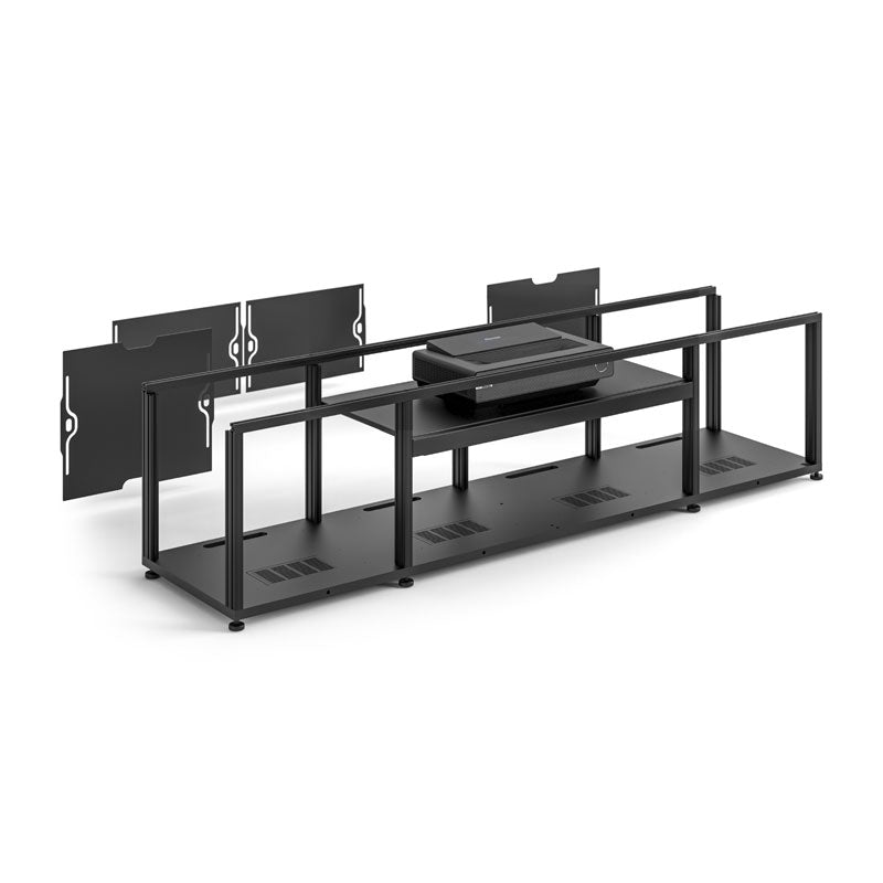 Salamander 245 Cabinet for Hisense PX-1PRO Projector – Integrated Oslo Black Glass