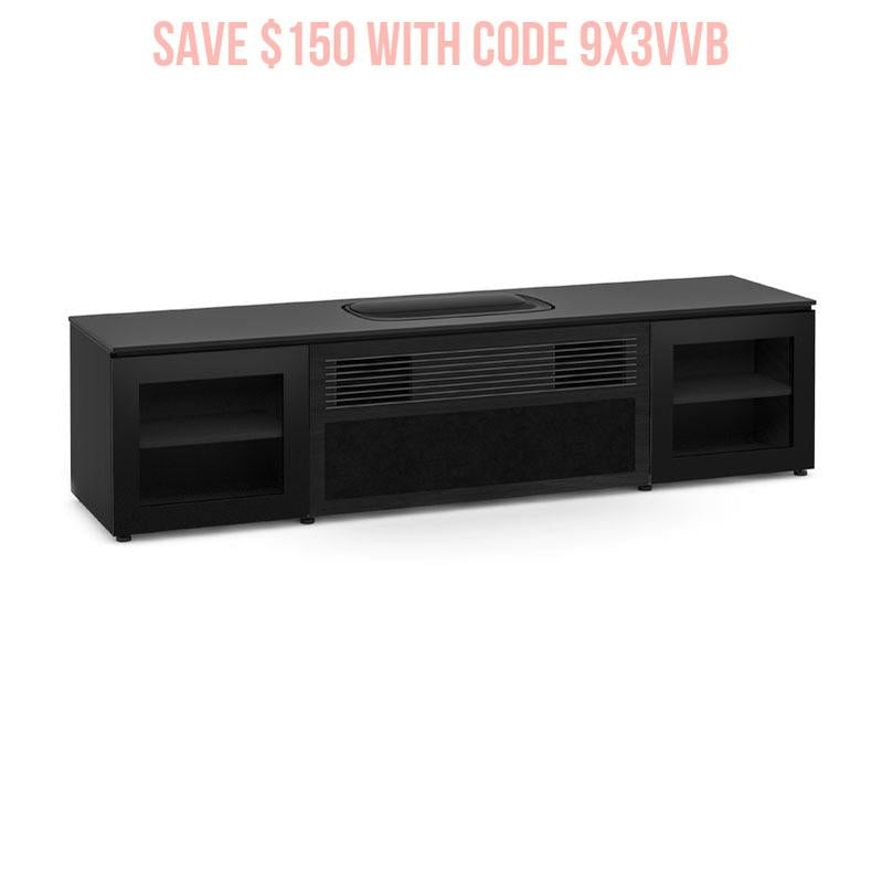 Salamander 245 Cabinet for Hisense PX-1PRO Projector – Integrated Oslo Black Glass