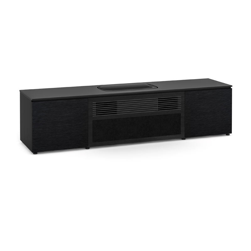 Salamander 245 Chicago Black Oak Cabinet for Hisense PX1-Pro Projector Integration